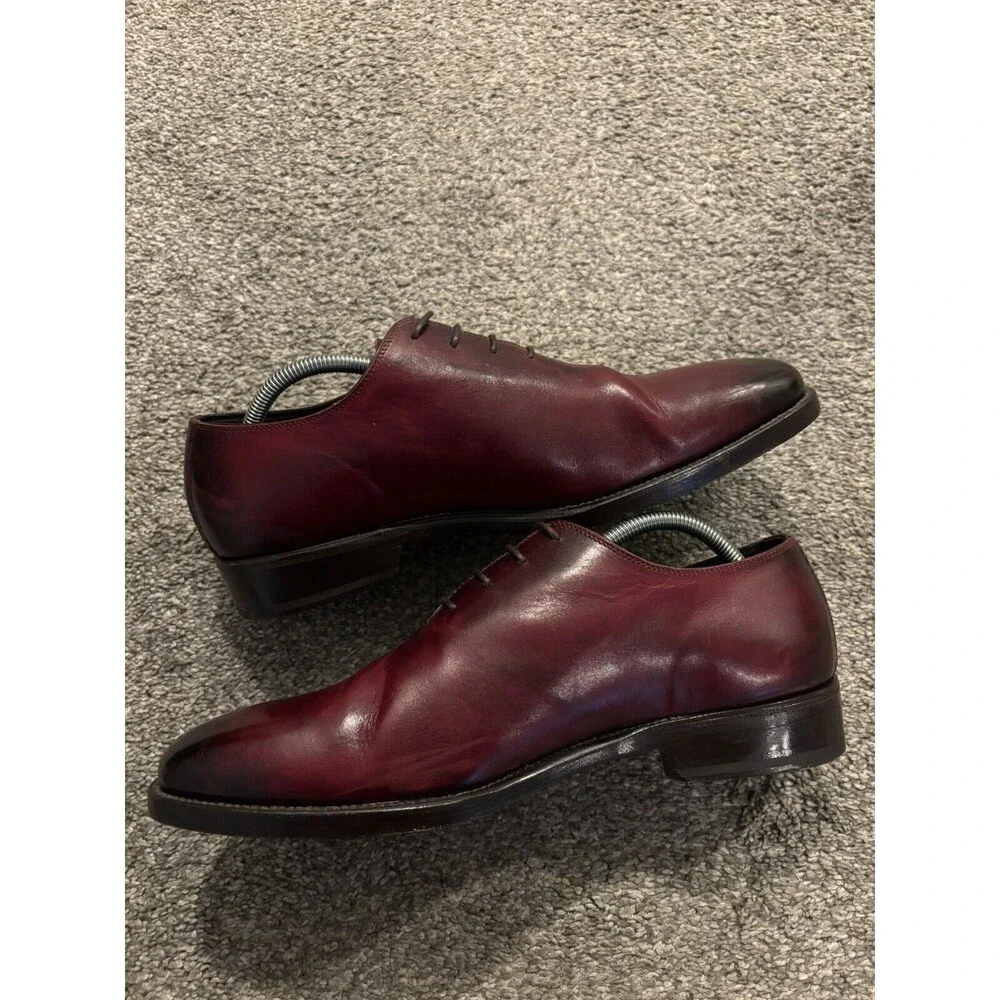Bondeno Handmade Custom Oxford Dress Shoes Made in‎ Italy Leather *READ*